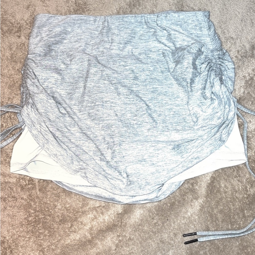 Kyodan Heather Gray Skirt with Drawstrings